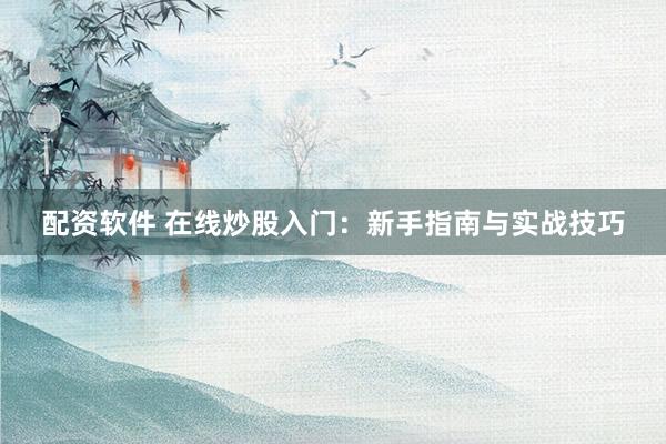 配资软件 在线炒股入门：新手指南与实战技巧