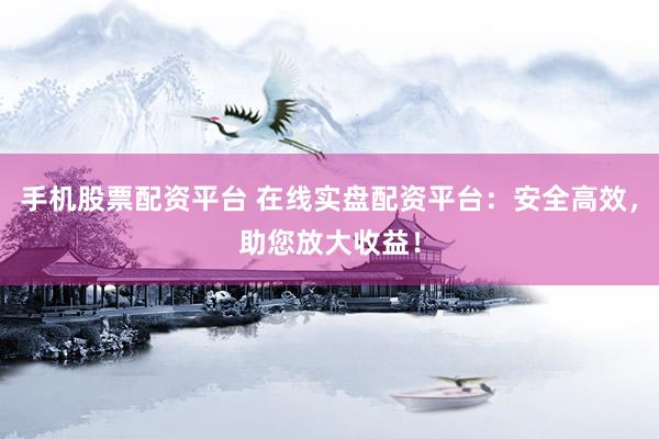 手机股票配资平台 在线实盘配资平台：安全高效，助您放大收益！