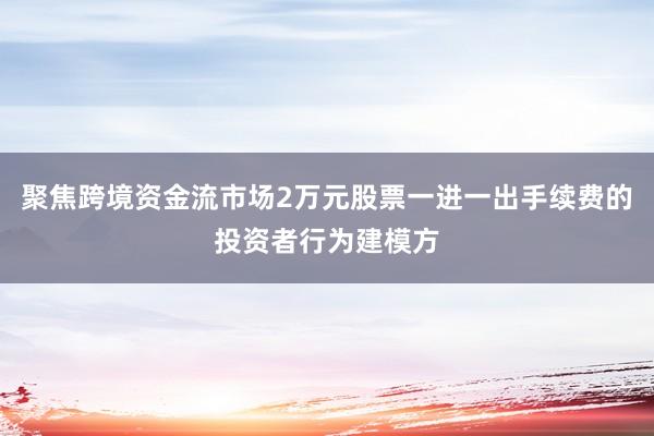 聚焦跨境资金流市场2万元股票一进一出手续费的投资者行为建模方