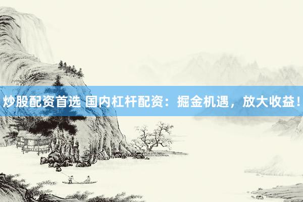 炒股配资首选 国内杠杆配资：掘金机遇，放大收益！